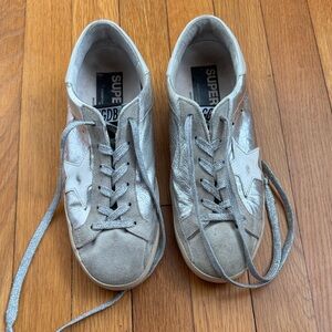 Golden Goose Silver Star Sneakers